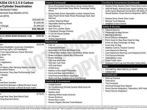 New 2025 MAZDA CX-5 Carbon Edition image 31