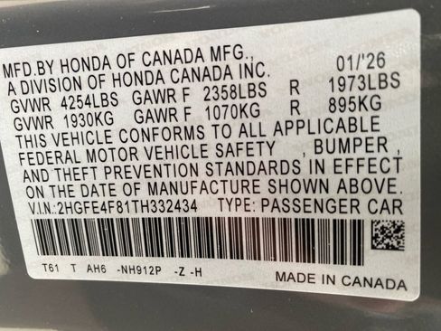 Certified 2026 Honda Civic Sport image 39