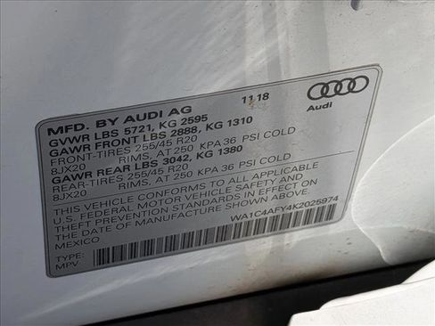 Used 2019 Audi SQ5 Prestige w/ Prestige Package AWD/4WD image 15