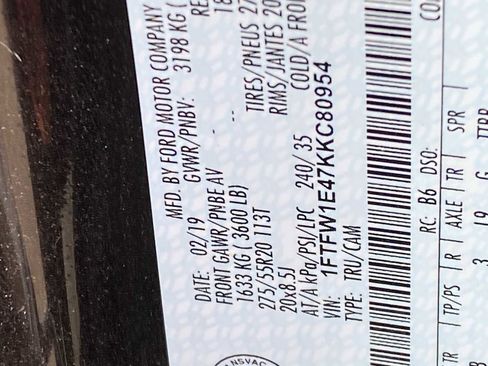 Used 2019 Ford F150 Lariat w/ Equipment Group 502A Luxury image 40