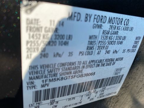 Used 2015 Ford Explorer Sport w/ Equipment Group 401A image 11