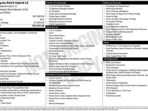 New 2026 Toyota RAV4 LE FWD image 16