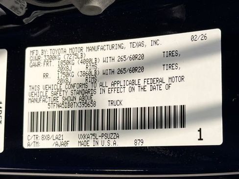 New 2026 Toyota Tundra Platinum AWD/4WD image 26