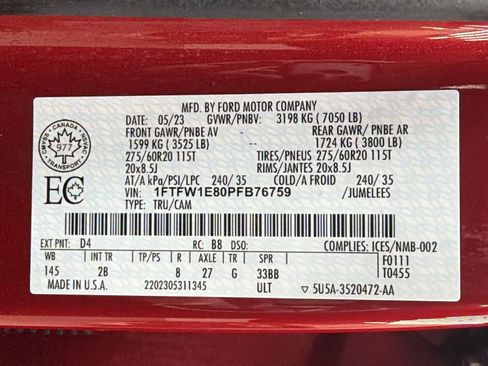 Used 2023 Ford F150 Lariat w/ Equipment Group 502A High image 43