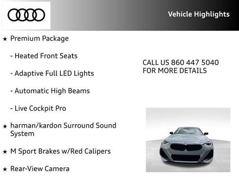 Used 2023 BMW M240i xDrive Coupe w/ Premium Package AWD/4WD image 29