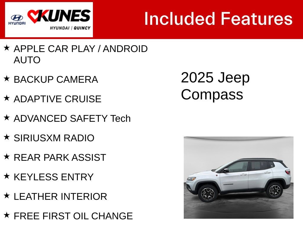 Used 2025 Jeep Compass Trailhawk AWD/4WD image 2