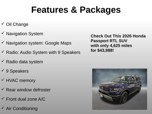 Used 2026 Honda Passport RTL image 4