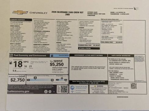 Used 2026 Chevrolet Silverado 1500 RST image 26