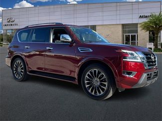 Used 2023 Nissan Armada Platinum w/ Captain's Chairs Package video 2