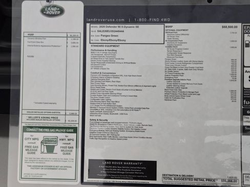 New 2025 Land Rover Defender 90 X-Dynamic SE image 34