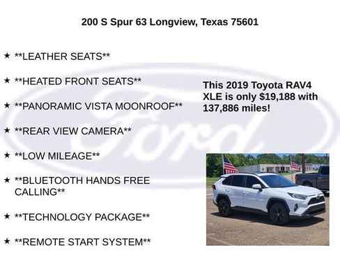 Used 2019 Toyota RAV4 XLE w/ Convenience Package FWD image 10