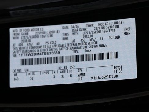 New 2026 Ford F250 Lariat w/ Black Appearance Package AWD/4WD image 33