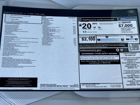 New 2026 Land Rover Defender 110 X-Dynamic SE image 29