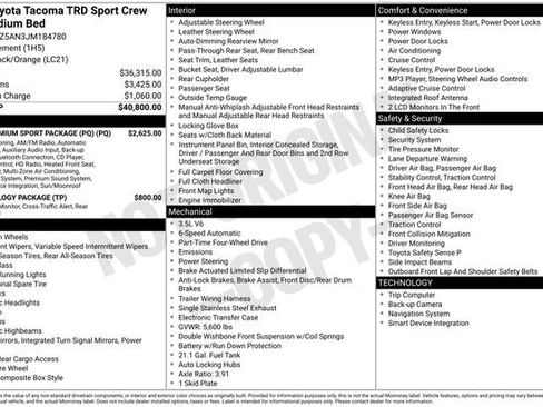 Used 2018 Toyota Tacoma TRD Sport image 27