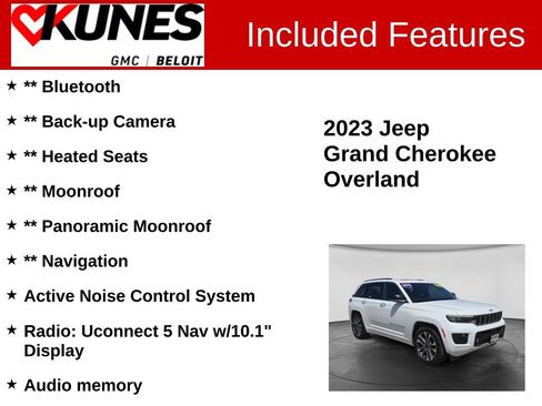 Used 2023 Jeep Grand Cherokee Overland AWD/4WD image 2
