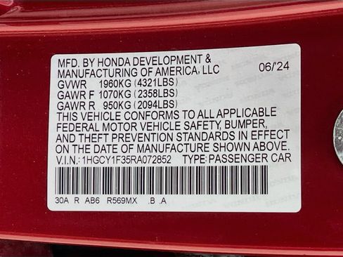 Used 2024 Honda Accord EX image 30