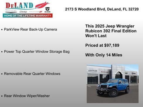 New 2025 Jeep Wrangler Unlimited Rubicon 392 image 12