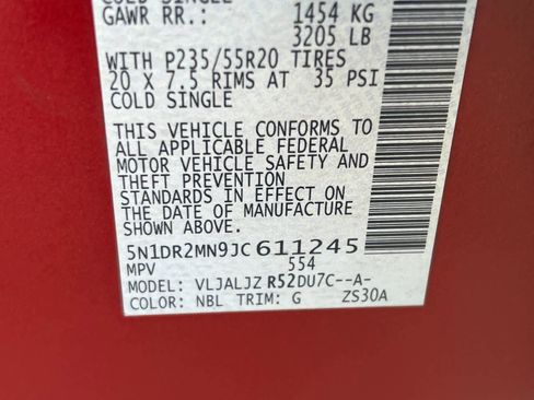 Used 2018 Nissan Pathfinder Platinum FWD image 34