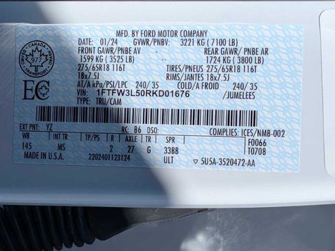 Certified 2024 Ford F150 XLT AWD/4WD image 28