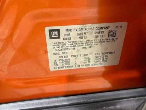 Used 2015 Chevrolet Trax LT w/ LT Sun and Sound Package image 20