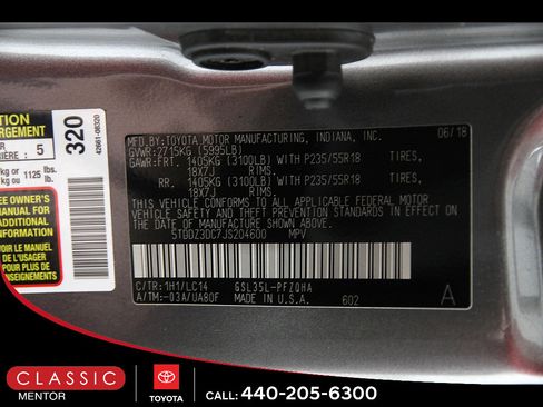 Used 2018 Toyota Sienna XLE Premium AWD/4WD image 24