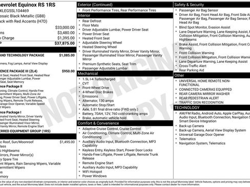 Used 2025 Chevrolet Equinox RS w/ Safety and Technology Package image 1