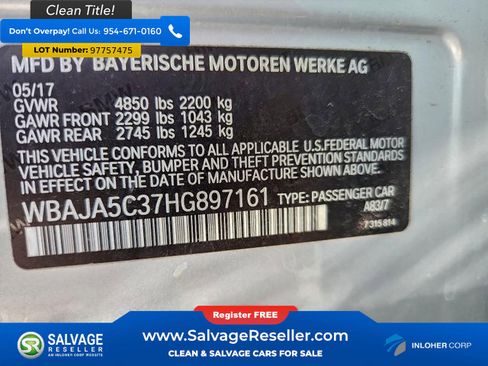 Used 2017 BMW 530i image 16