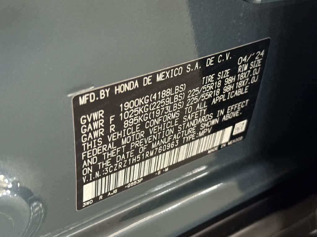 Certified 2024 Honda HR-V Sport image 28
