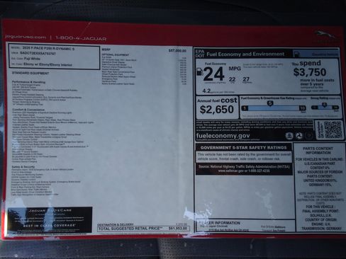 New 2025 Jaguar F-PACE R-Dynamic S image 5