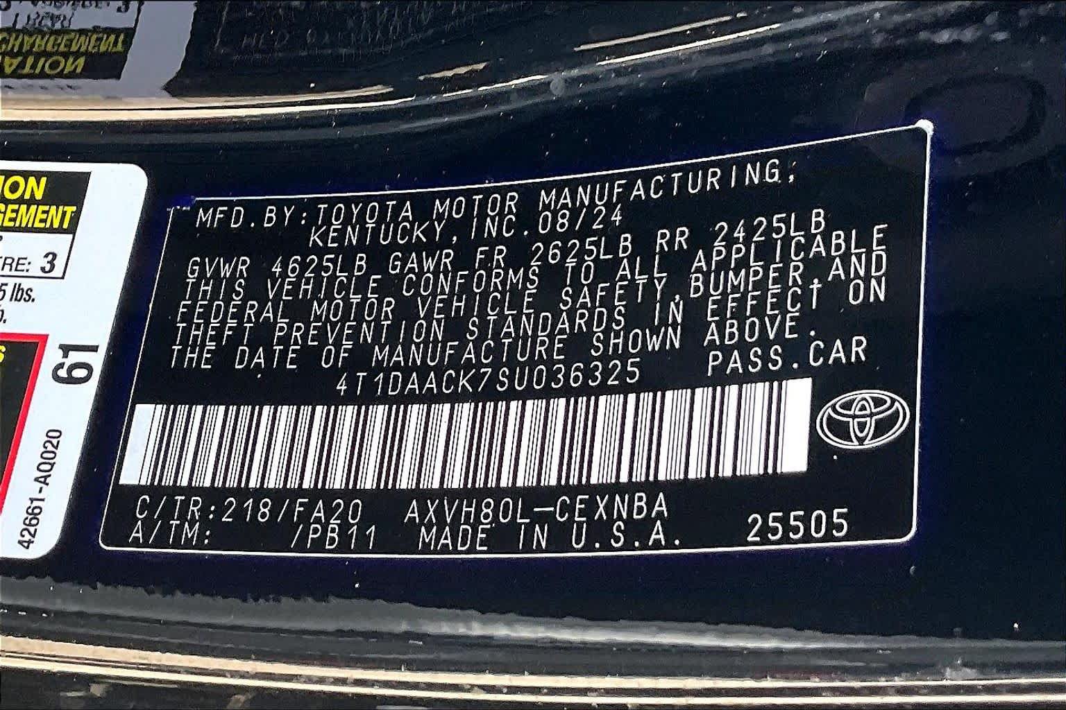 Used 2025 Toyota Camry LE FWD image 33