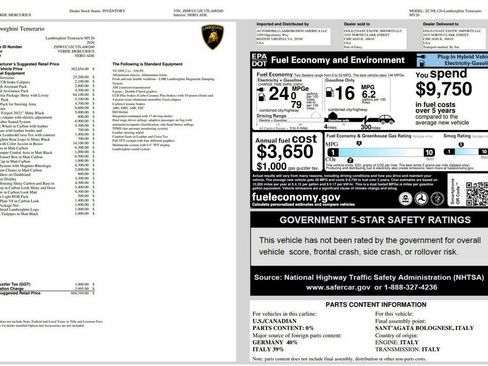 Used 2026 Lamborghini Temerario AWD/4WD image 50