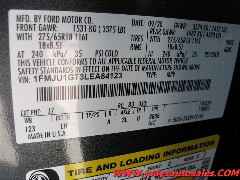 Used 2020 Ford Expedition XL AWD/4WD image 38
