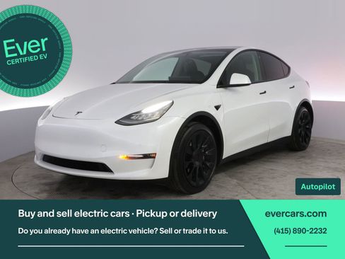 Used 2021 Tesla Model Y Long Range AWD/4WD image 1