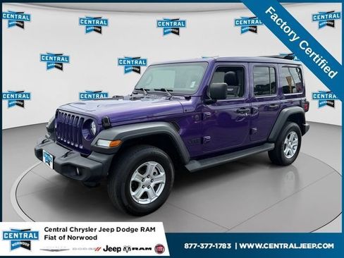 Used 2023 Jeep Wrangler Unlimited Sport w/ Sun And Sound Package AWD/4WD image 1