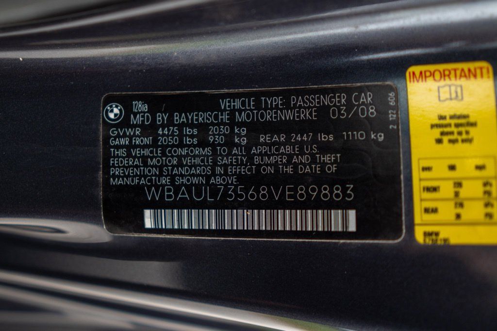 Used 2008 BMW 128i Convertible RWD image 49