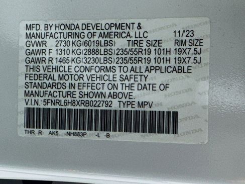 Used 2024 Honda Odyssey Touring image 25