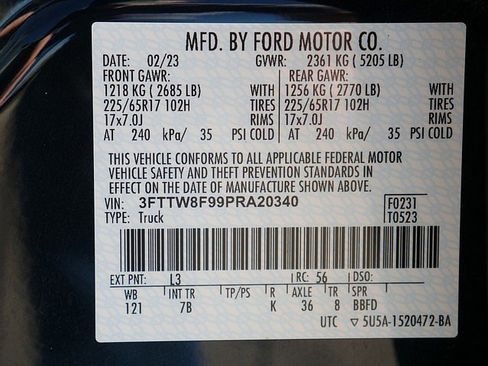 Used 2023 Ford Maverick XLT w/ Equipment Group 300A Standard image 51