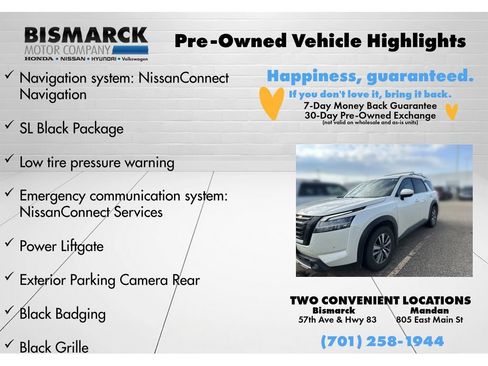 Used 2022 Nissan Pathfinder SL w/ SL Black Package AWD/4WD image 8