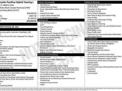 Used 2022 Chrysler Pacifica Touring-L FWD image 2