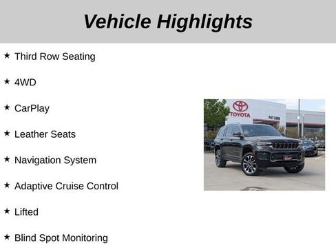 Used 2022 Jeep Grand Cherokee L Overland AWD/4WD image 5