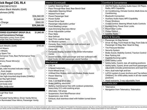 Used 2011 Buick Regal CXL w/ RL4 Preferred Equipment Group FWD image 3
