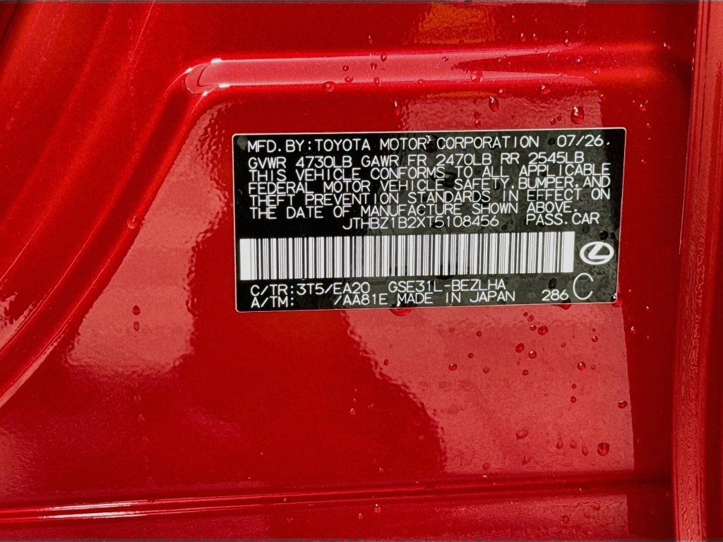 New 2026 Lexus IS 350 F Sport w/ Accessory Package Z1 RWD image 24