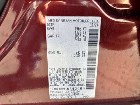 Used 2025 Nissan Altima 2.5 SV FWD image 25