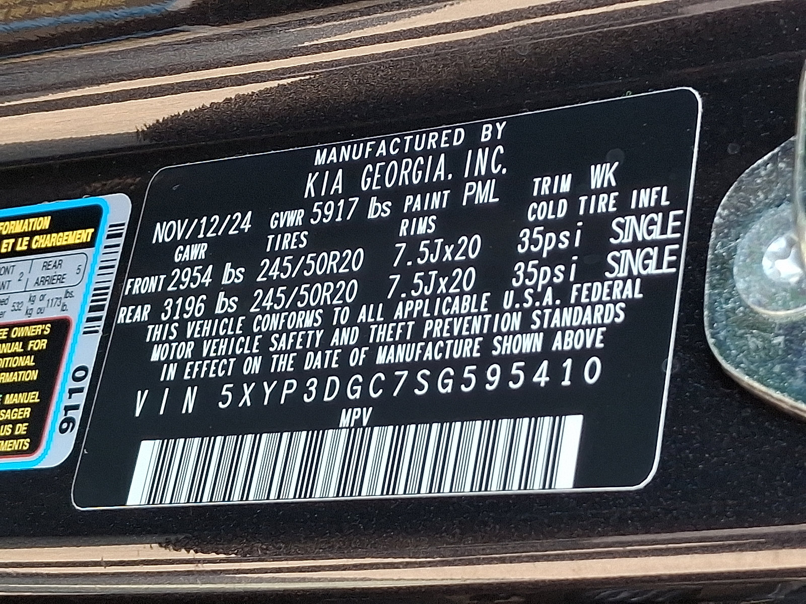 Used 2025 Kia Telluride EX w/ EX Captain's Chair Package AWD/4WD image 27