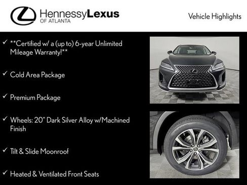 Certified 2022 Lexus RX 350 FWD w/ Premium Package image 12