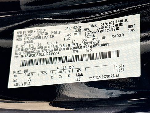 Used 2020 Ford F350 Platinum w/ Snow Plow Prep Package image 39