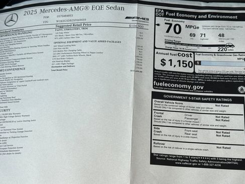 New 2025 Mercedes-Benz EQE AMG AMG EQE image 29
