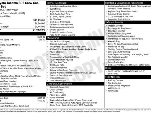 Used 2025 Toyota Tacoma SR5 AWD/4WD image 30