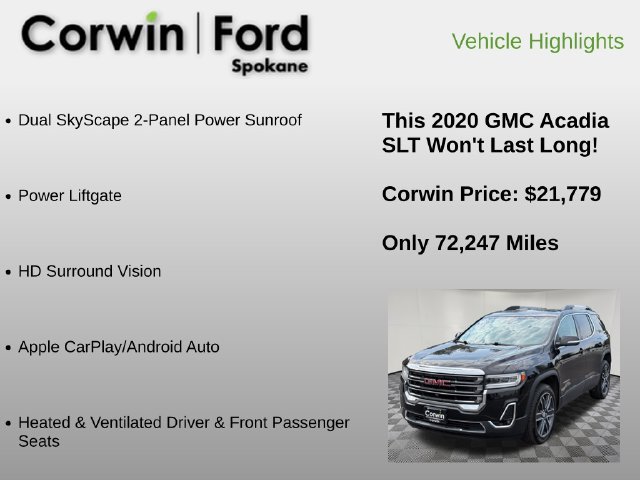 Used 2020 GMC Acadia SLT w/ Premium Package AWD/4WD image 24