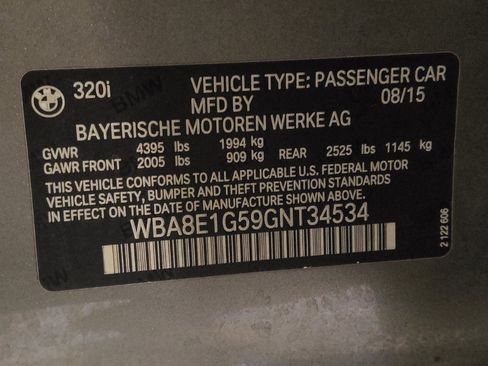 Used 2016 BMW 320i Sedan RWD image 33